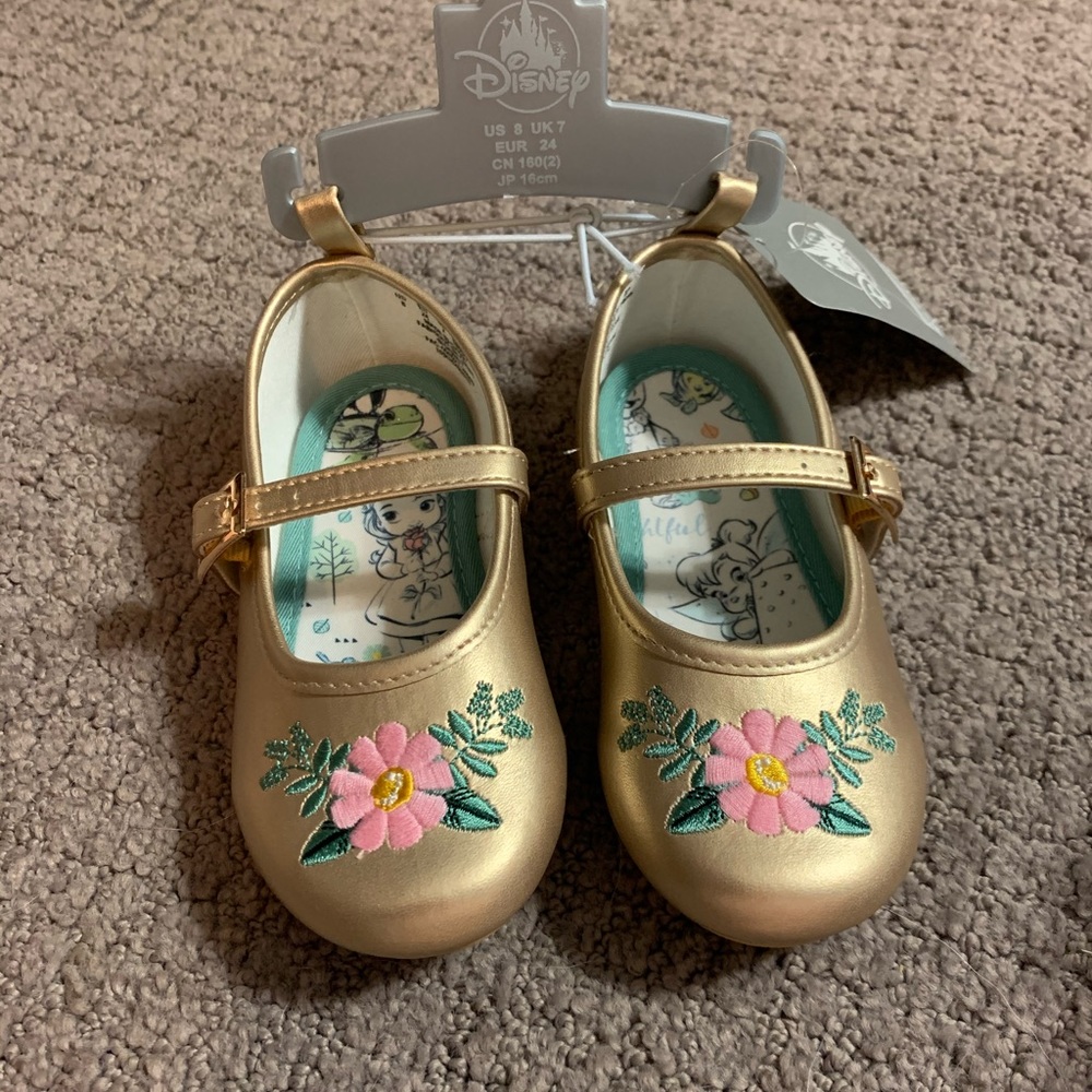 Disney Gold Flower Shoes